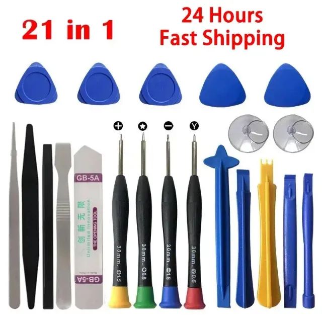 Kit de ferramentas para reparo de celular 21 em 1 ferramenta de abertura Tampa e Tela 