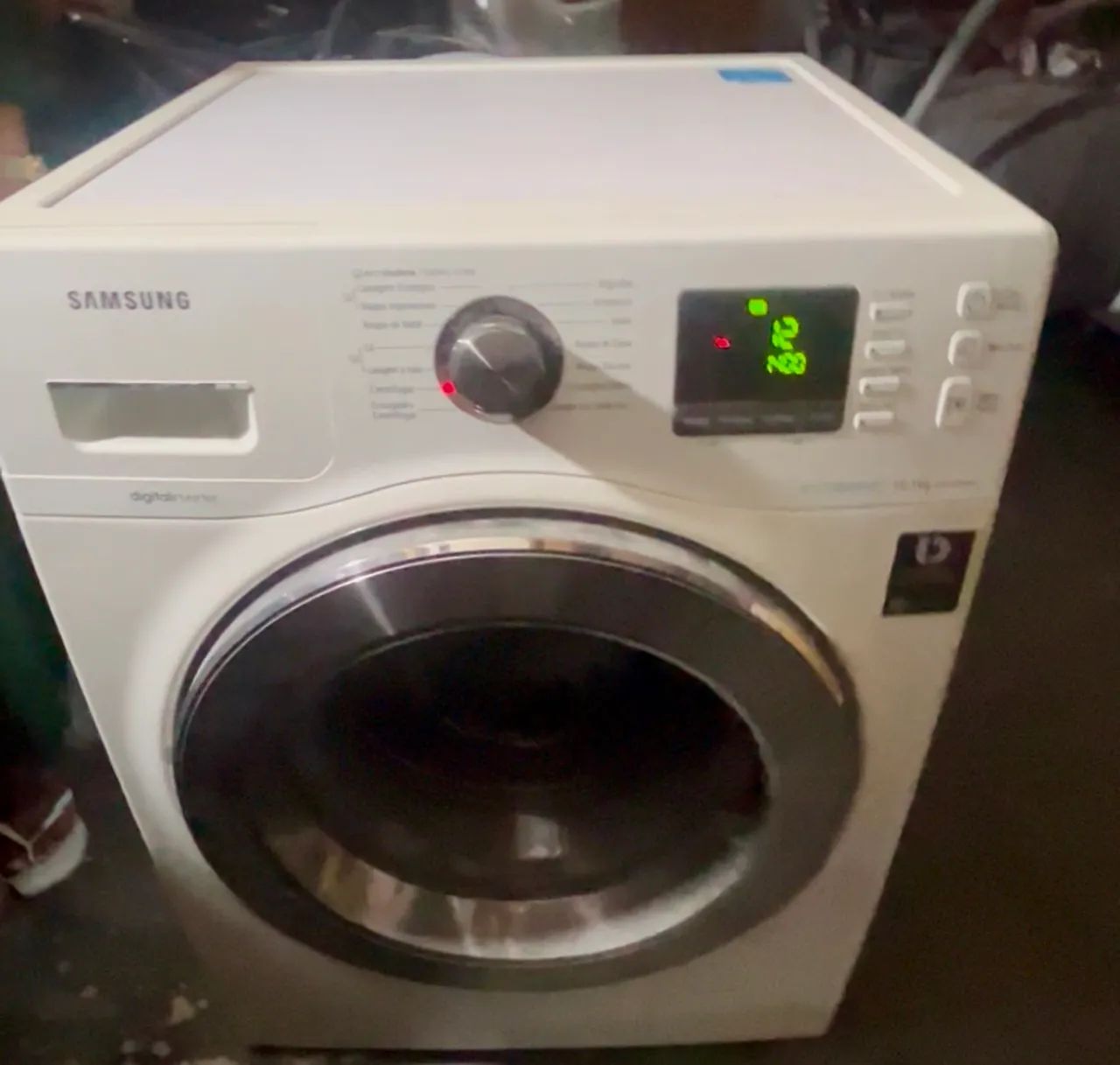 Máquina de Lavar Samsung Eco Bubble 10kg - 127v - Excelente Estado