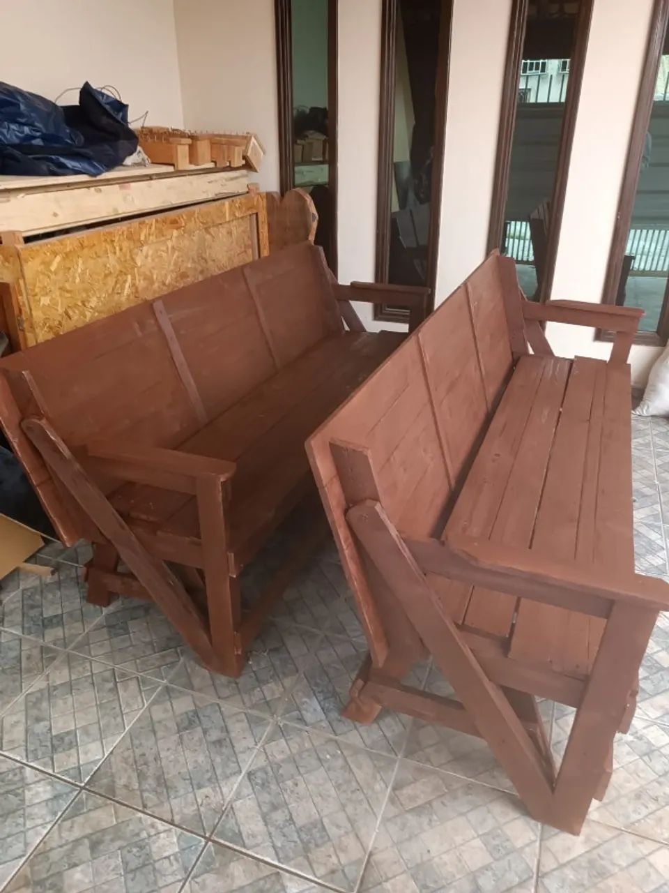 Banco e Mesa 2 em 1 - Rústico Sob Medida - Foto 4