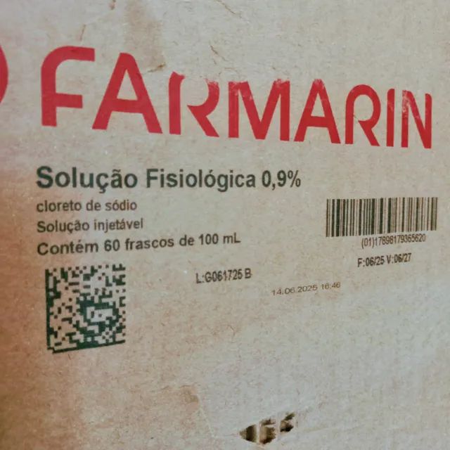 Solução Fisiológica Injetável Cloreto de Sódio 0,9% - Caixa 60 frascos 100ml valid. jun/27 - Foto 4