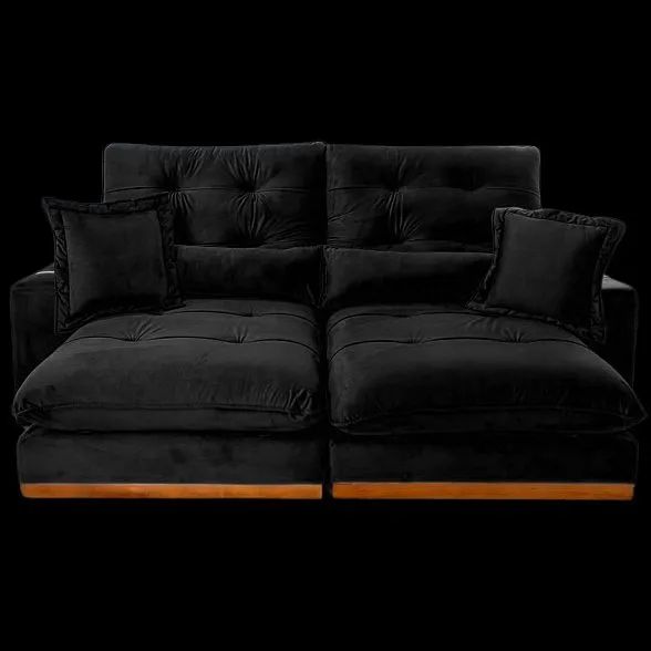 Sofá Modular Preto Confortável e Elegante Molas ensacadas!! 626tt - Foto 3