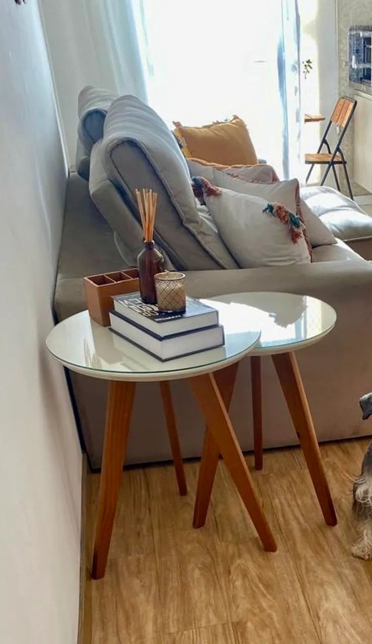 Kit Mesa de Apoio e Lateral Sofá 64209948749442120