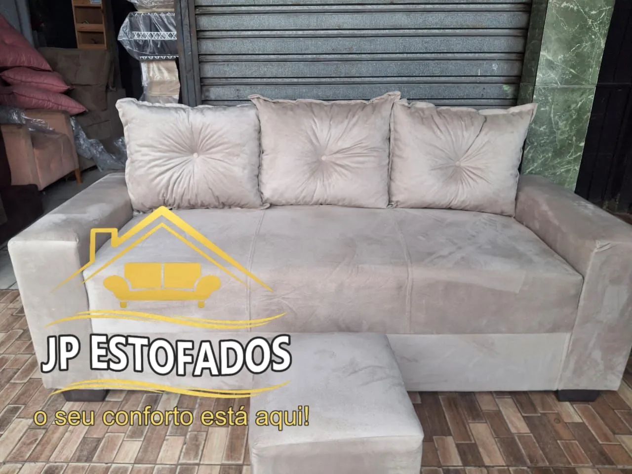 SOF Á 3 LUGARES ENTREGA GRÁTIS  - Foto 2
