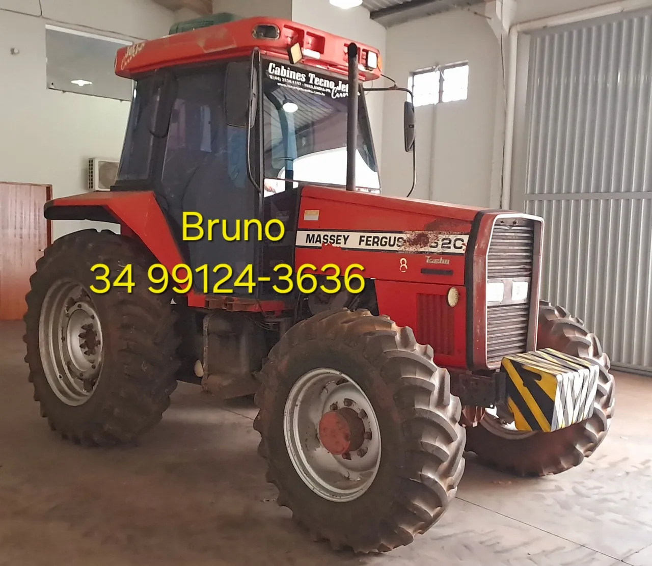 Trator Massey Ferguson 620 Turbo 4x4 ano 1996, Cabinado