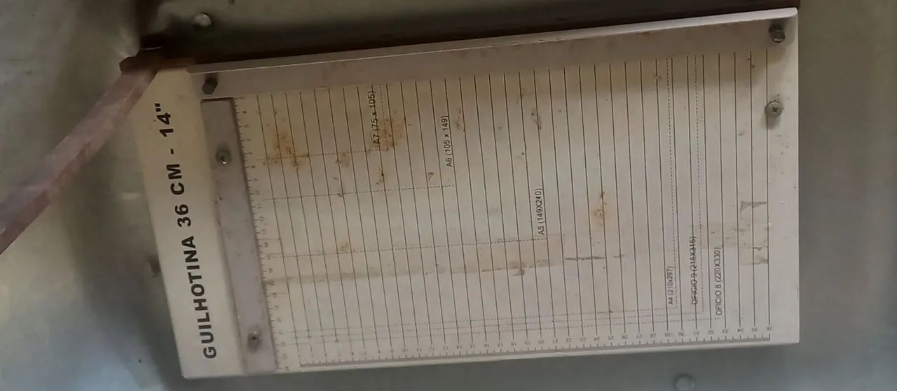 Guilhotina de papel e furador de papel  - Foto 3