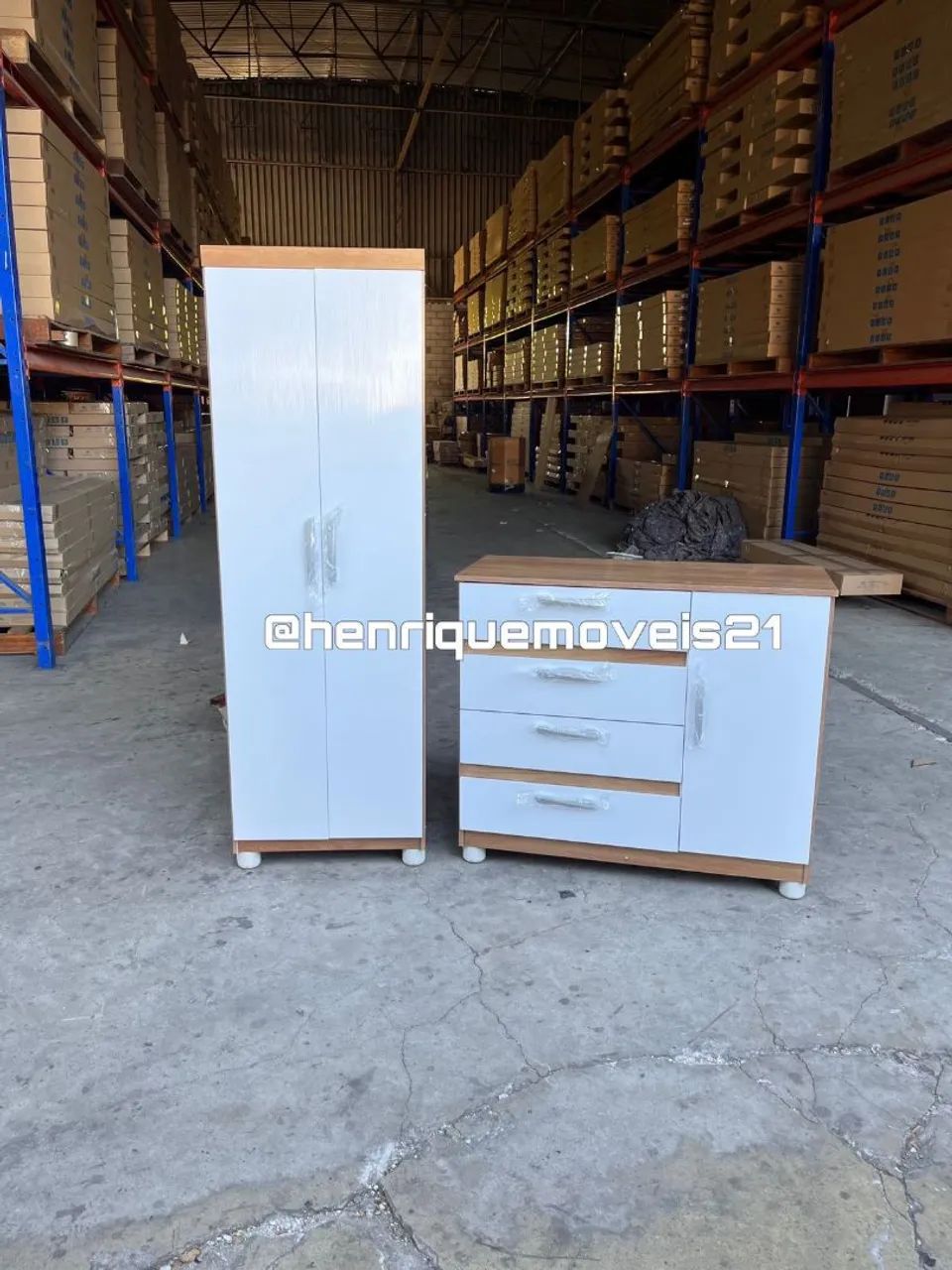 Guarda-Roupa e Cômoda Infantil kit 100%mdf - Foto 4