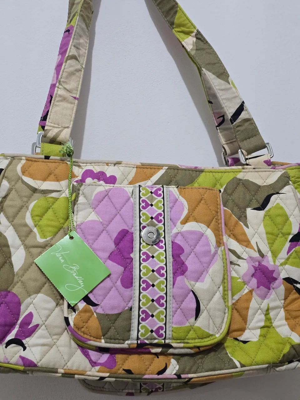 Bolsa de ombro estampada Floral - Vera Bradley - Foto 5