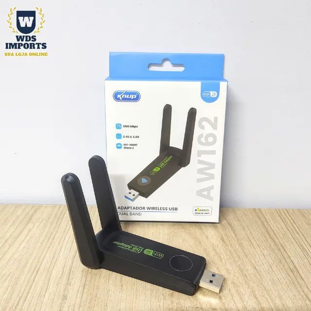 Adaptador Wireless Wifi Para Pc Usb 3.0 1300mbps - Foto 2