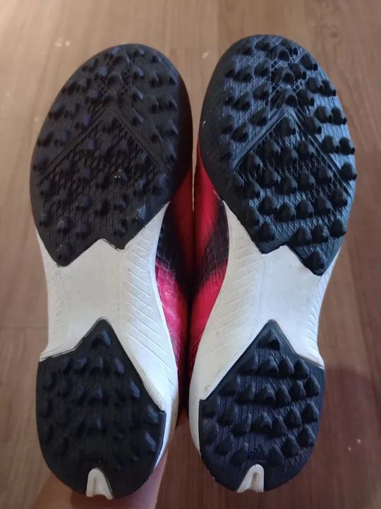 Chuteira infantil Society adidas X Ghosted.3 Laceless - Original  - Foto 5