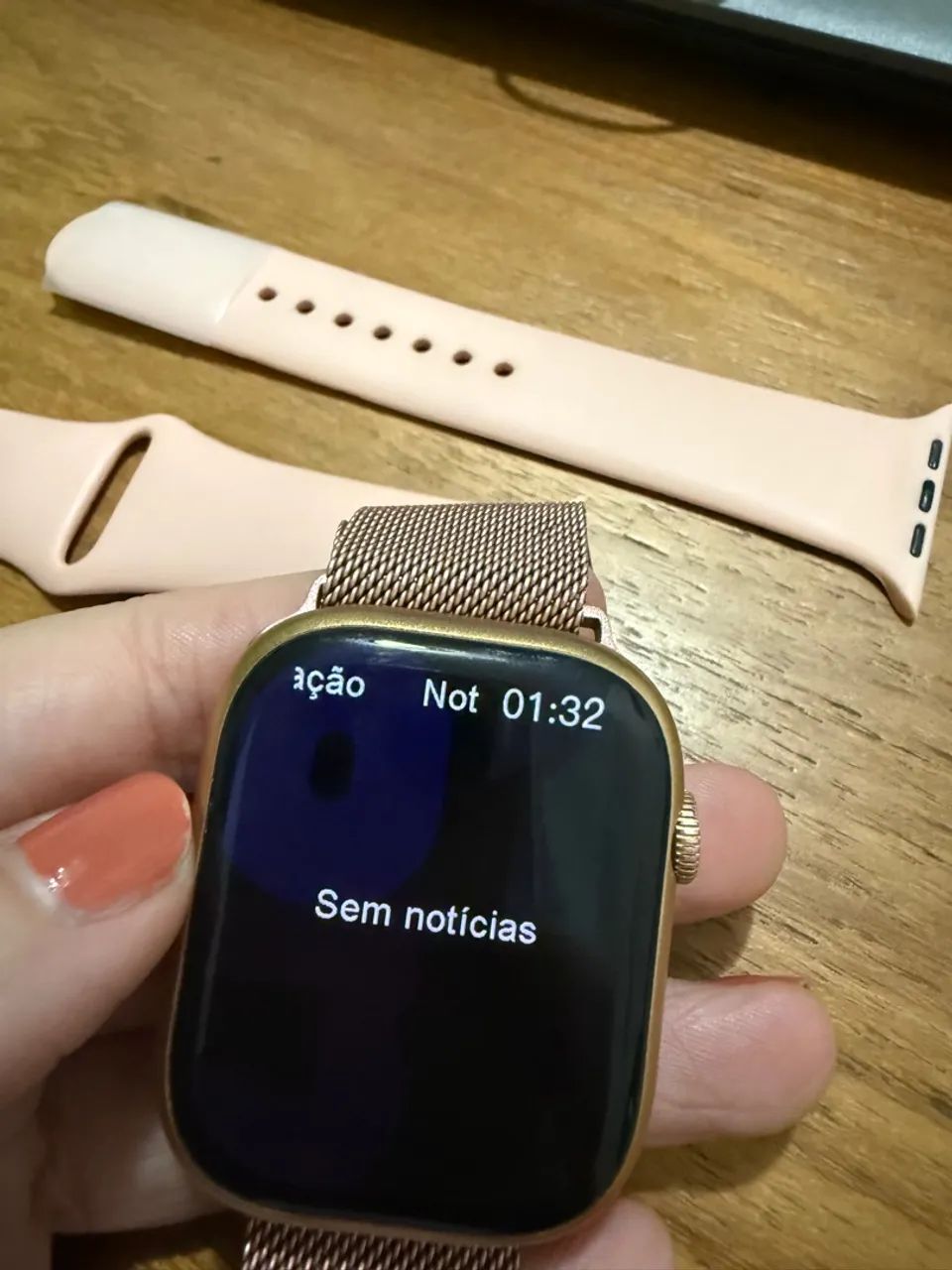 Smartwatch Dourado/ rose  - Foto 3