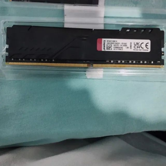 Memória RAM DDR4com 16GB de 3200MHz e latência CL16. 3 meses de uso. - Foto 2