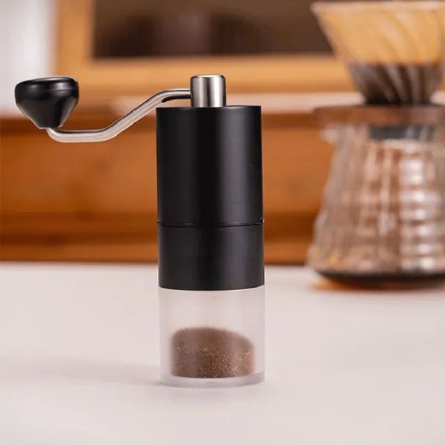 Moedor de Café Manual ABS Acrílico Ajuste Interno - Foto 4