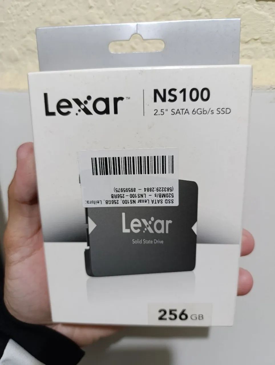SSD Lexar NS100, 256GB, SATA III, 2.5", Leitura: 520MB/s Novo