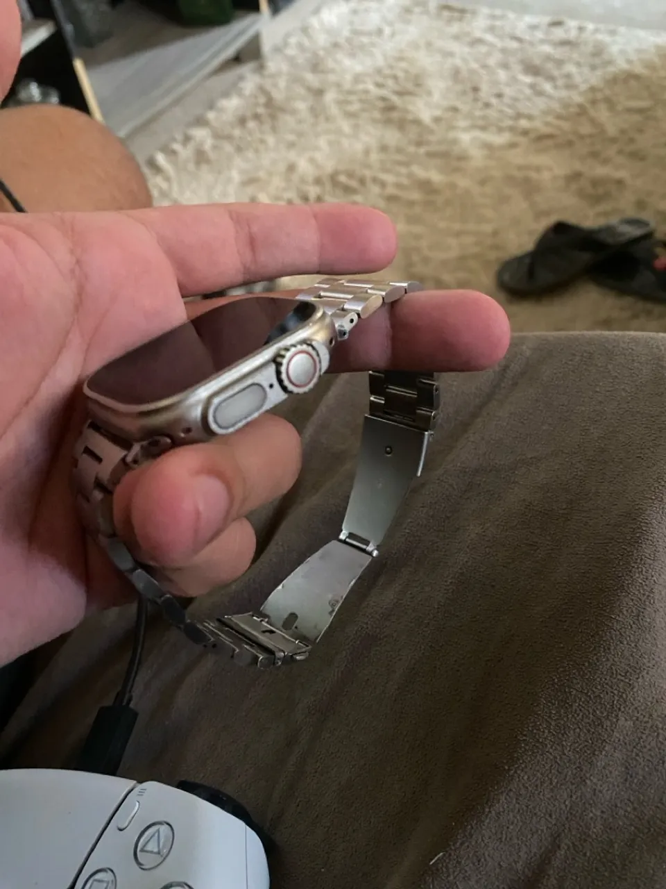 Apple Watch Ultra - Titânio e Pulseira de Aço Inox