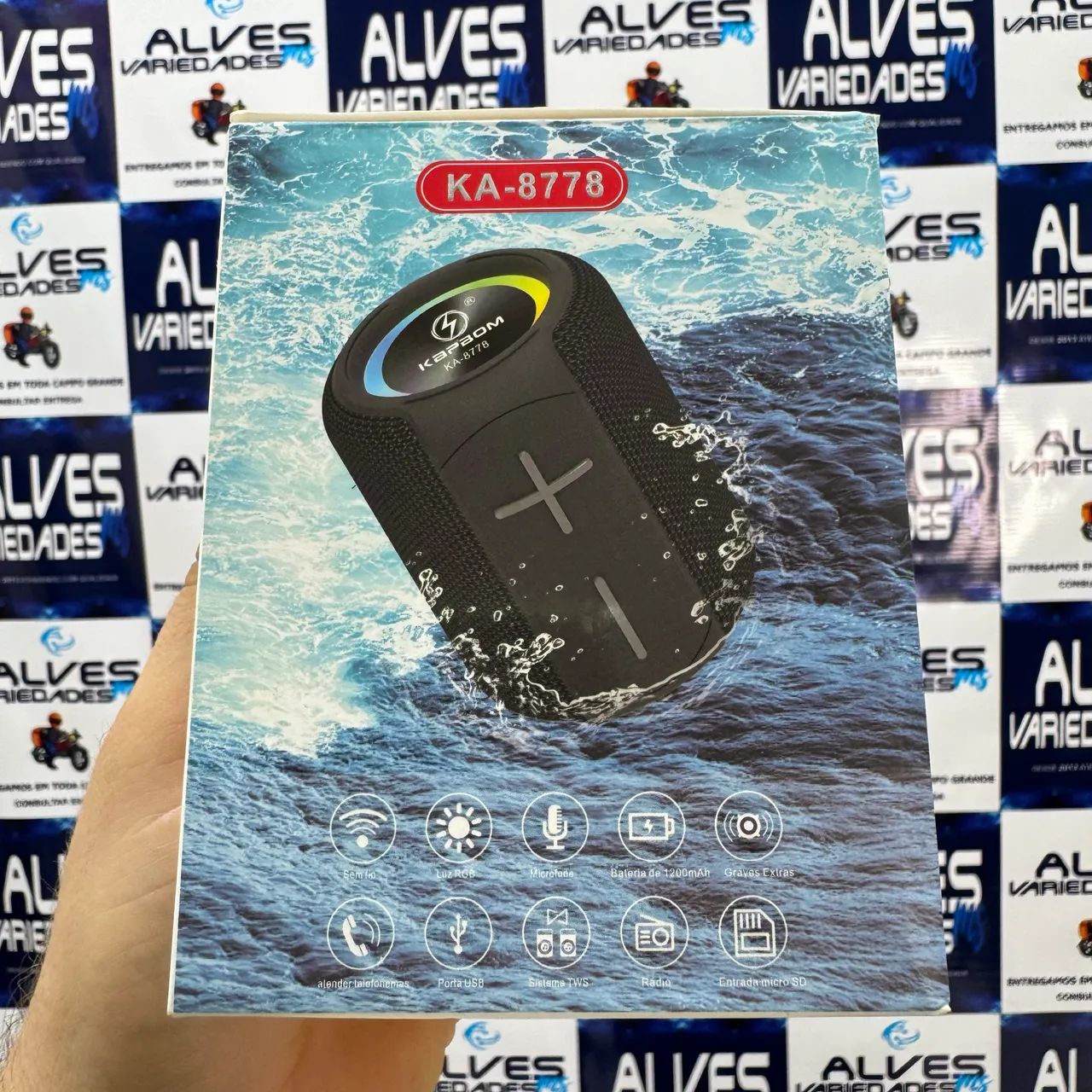 Caixa de som Bluetooth resiste a água  - Foto 3