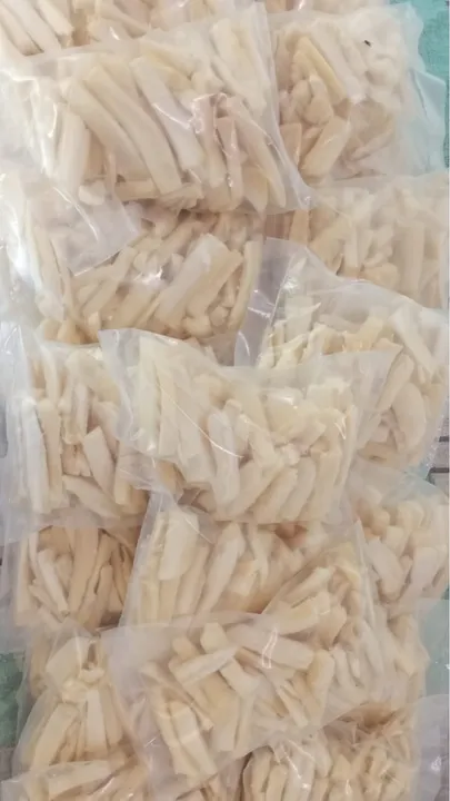 MACAXEIRA NO PONTO DE FRITAR PRÉ COZIDA