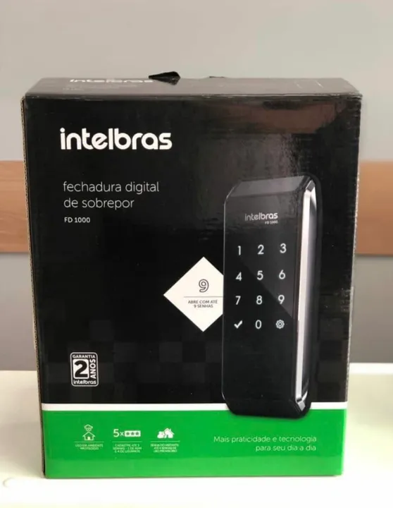 Fechadura Digital para porta de madeira com instalação grátis e 2 anos de garantia