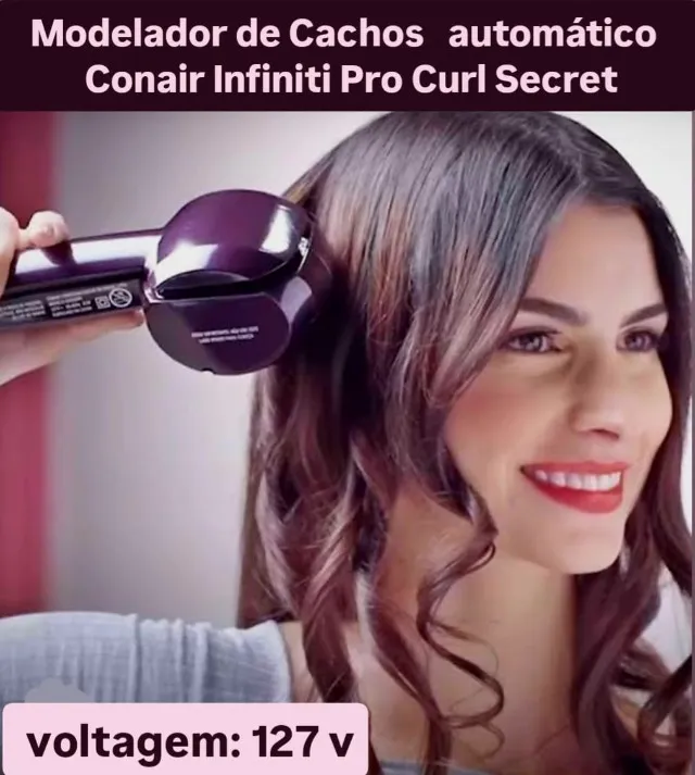 Modelador de Cachos 127V - Conair - Infiniti Pro Curl Secret Babyliss Escova cacheadora