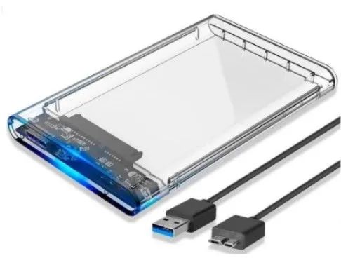 Case para HD USB 3.0 transmissão 6Gbps SATA 2.5' HHD ou SSD