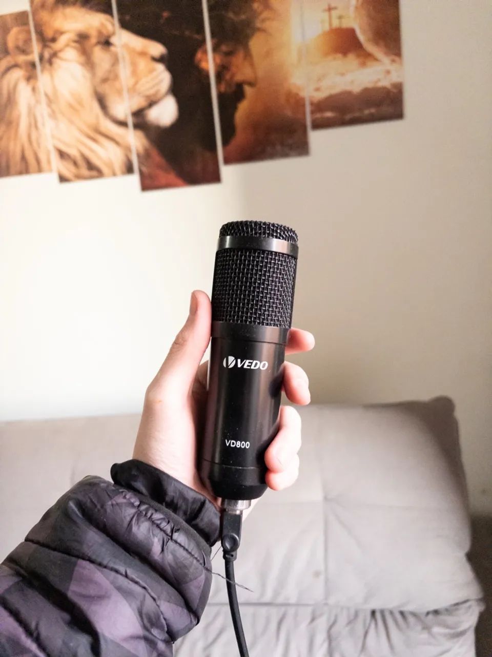 Kit completo microfone VEDO - com braço articulado