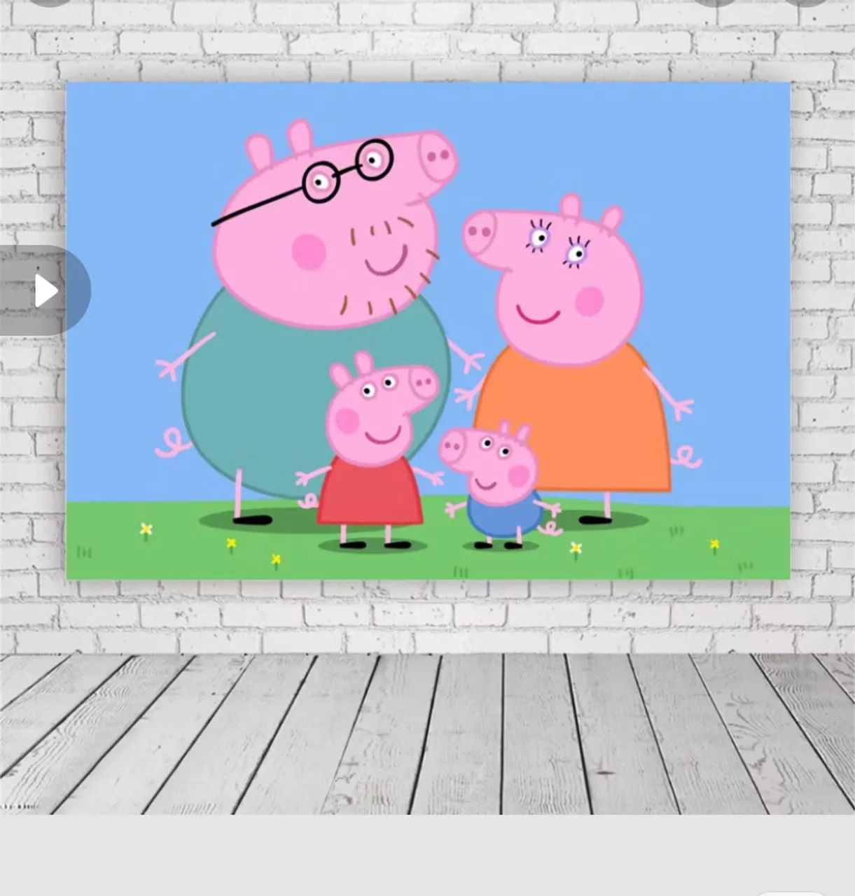 Painel de Festa Peppa Pig 1,50 x 1,00 - Foto 2