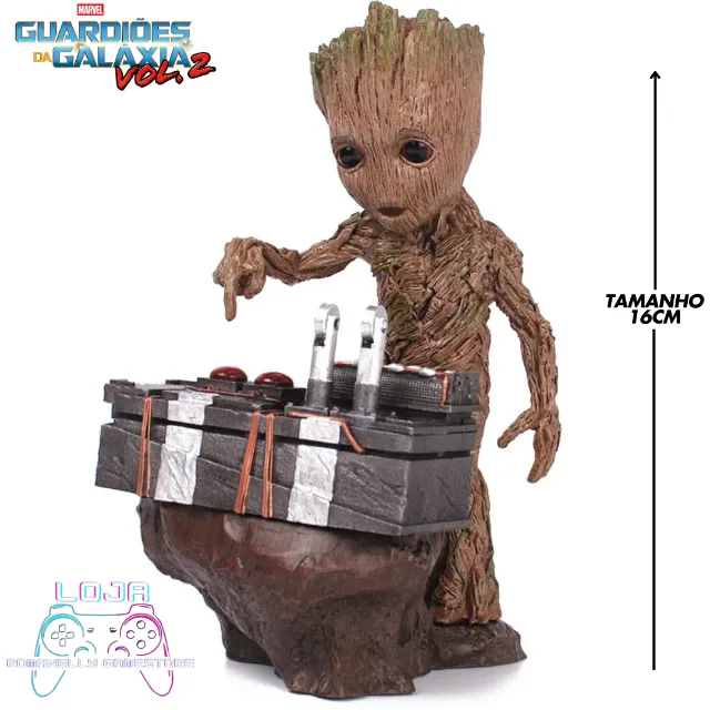 Baby Groot 2ª Edição 16cm Action Figure Marvel NOVO - Aceito OLXPAY e Faço Envio
