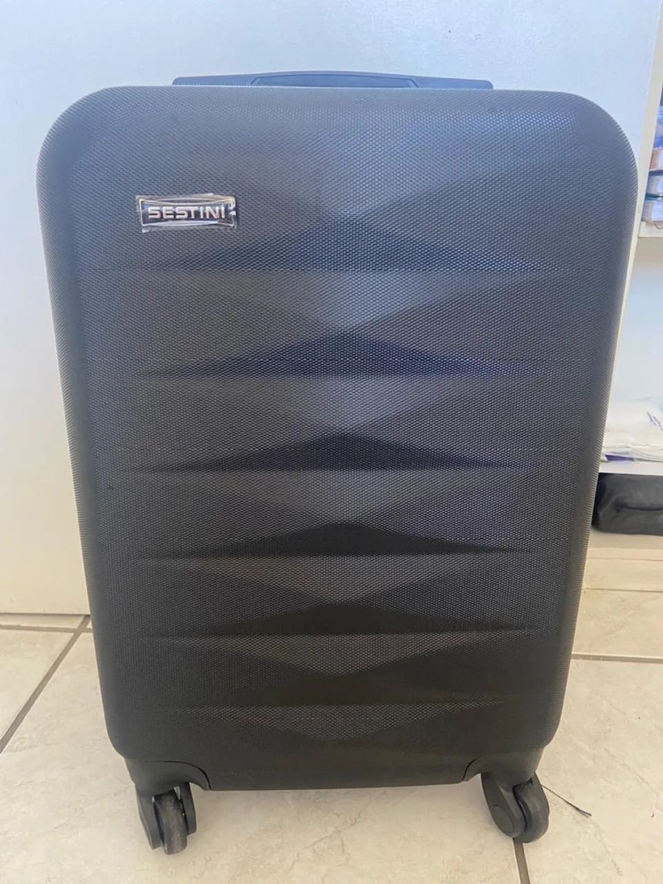 Mala de viagem preta espaçosa - Foto 3