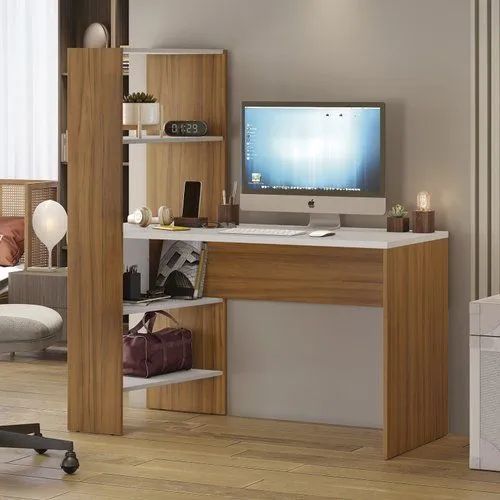 Escrivaninha com estante integrada - Design moderno