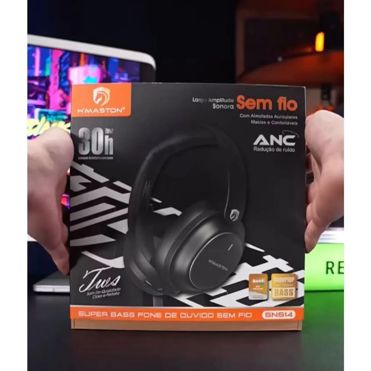 Fone de Ouvido Bluetooth H'MASTON Super Bass SNS14 - Foto 6