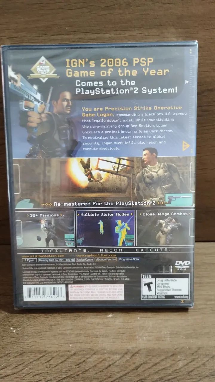 Jogo Playstation 2 - Syphonfilter Dark Mirror - Foto 4