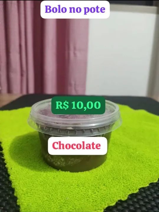 Bolo no Pote - Chocolate - R$10,00