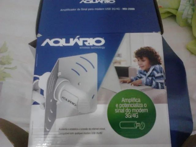 Antena amplificador de sinal aquário modem3g/4g nova 