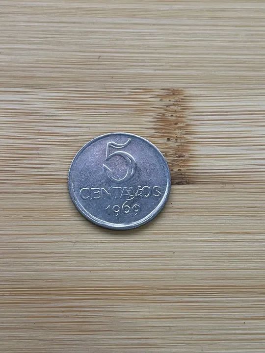 Moeda 5 centavos 1969 MBC 
