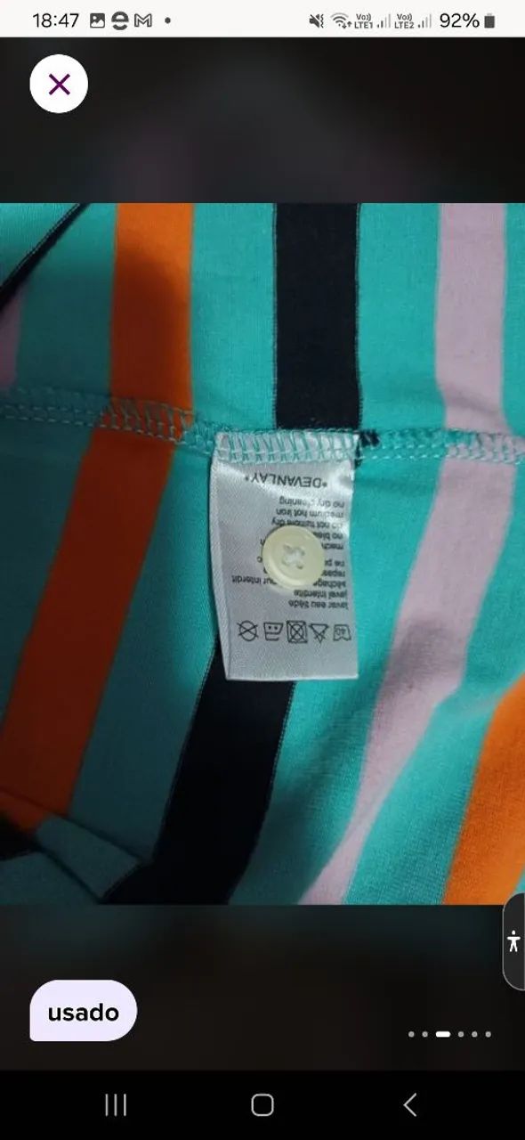 Polo Lacoste listrada colorida - Foto 4