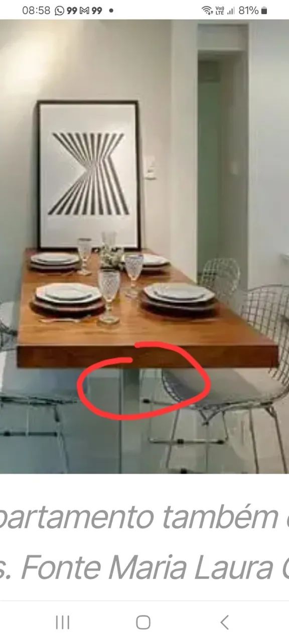 Mesa de jantar com tampo de fórmica bancada64960522967938125