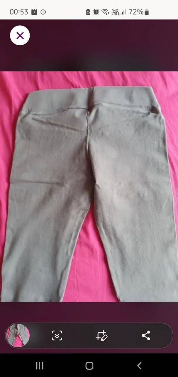 Calça Legging Cinza claro - Foto 2