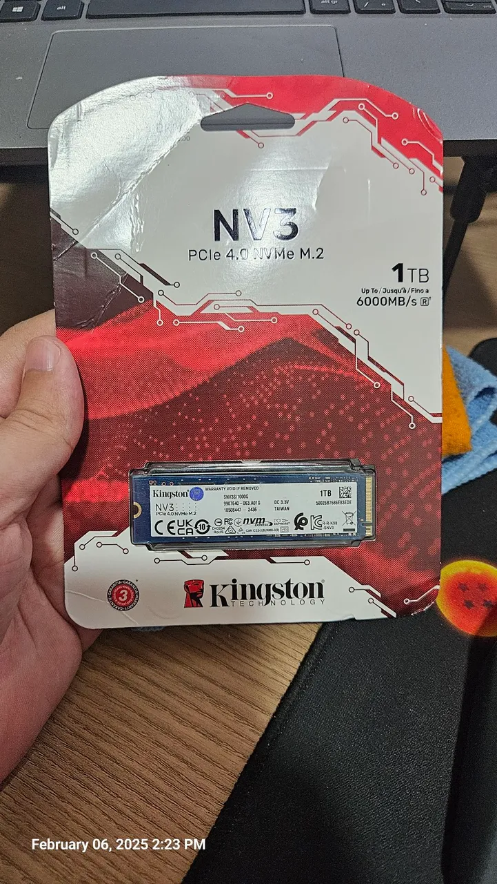 SSD Kingston NV3 1TB PCIe 4.0 NVMe M.2