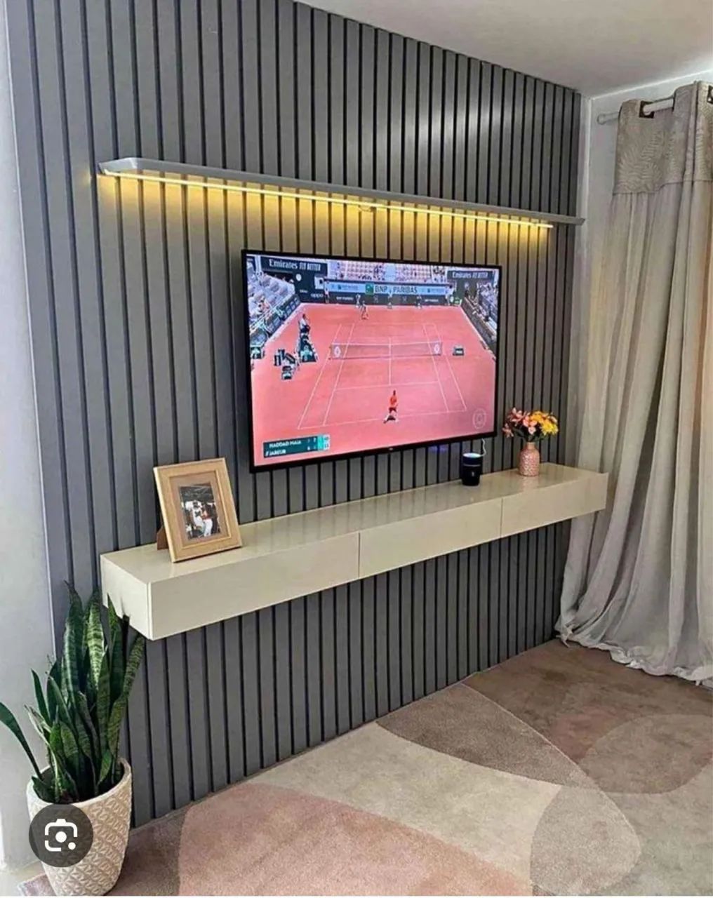 Painel Ripado Com Led Novo 