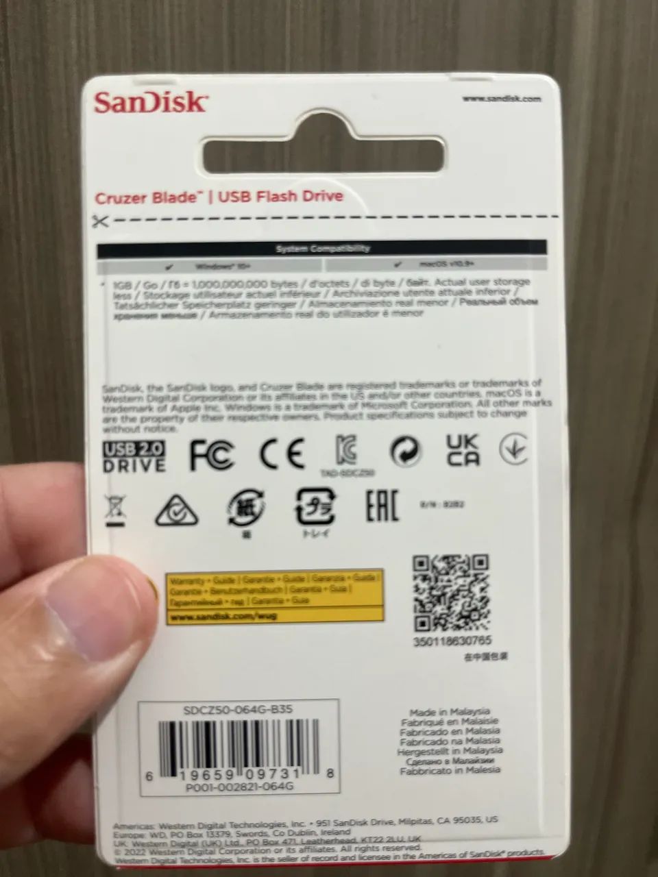 Pendrive 64GB Sandisk 2.0 - Foto 2