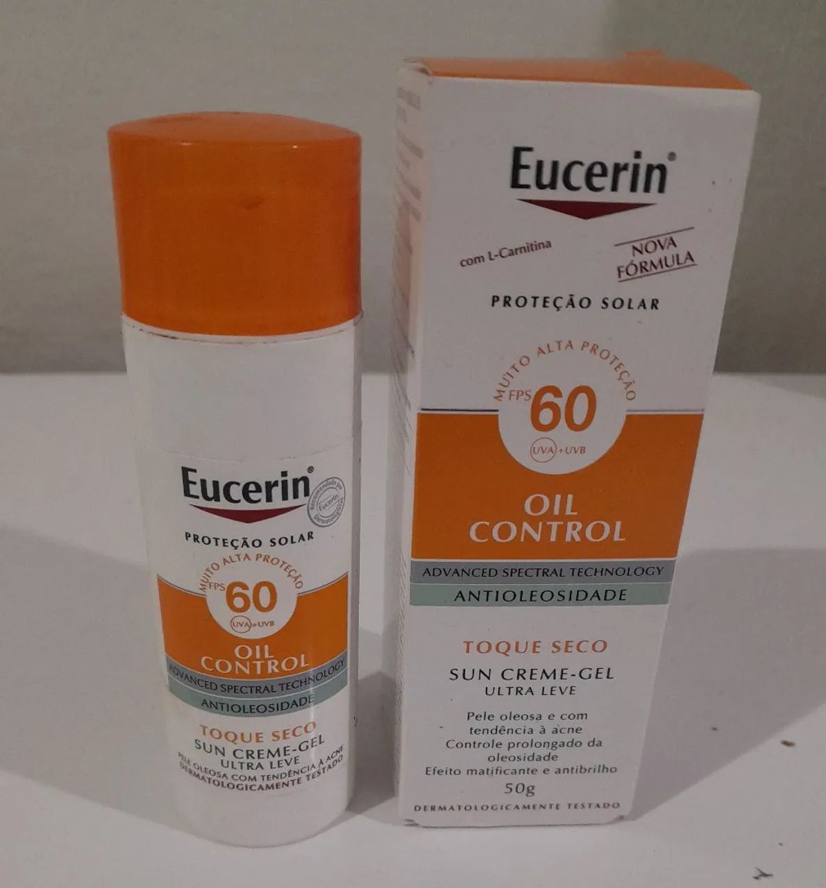 Protetor Solar Eucerin Oil Control FPS 60 - Toque Seco
