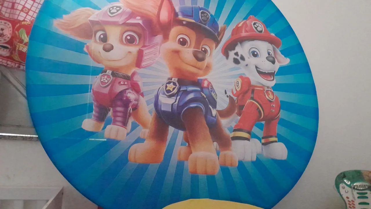 VENDO 3 CAPAS CILINDRO UMA DE PAINEL TEMA PATRULHA CANINA  - Foto 2