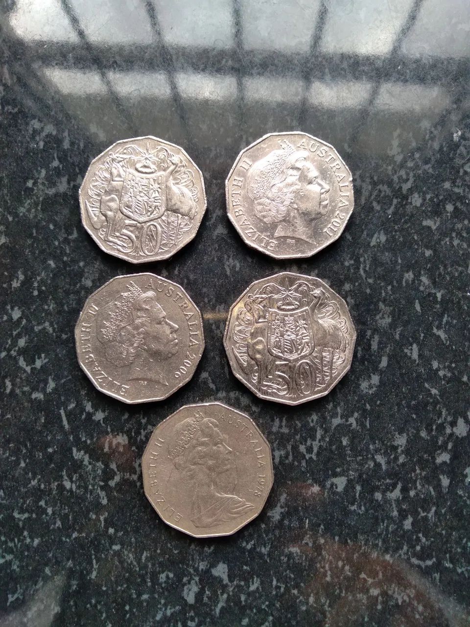 Moedas Australianas de 50 centavos - Foto 4