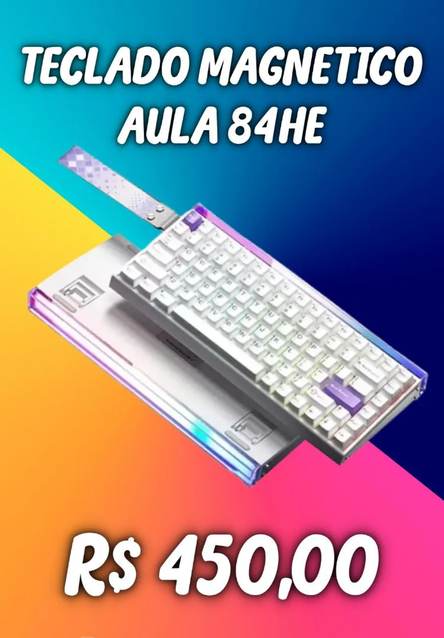 Teclado Magnético Aula 84HE 8K