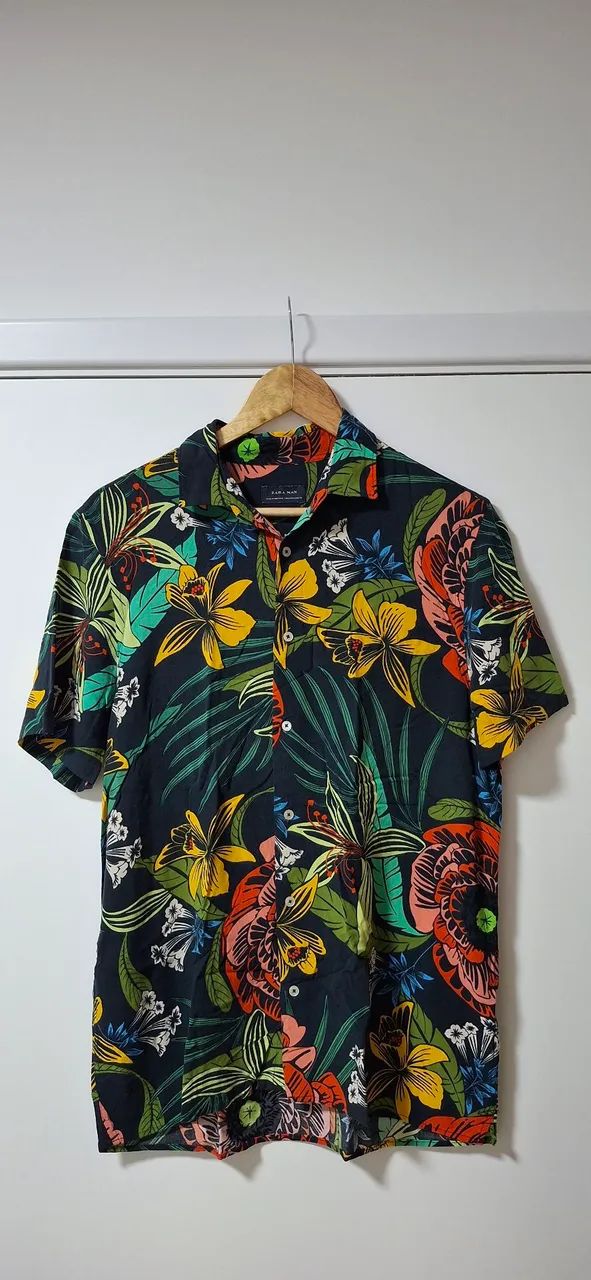 Camisa Zara Tropical