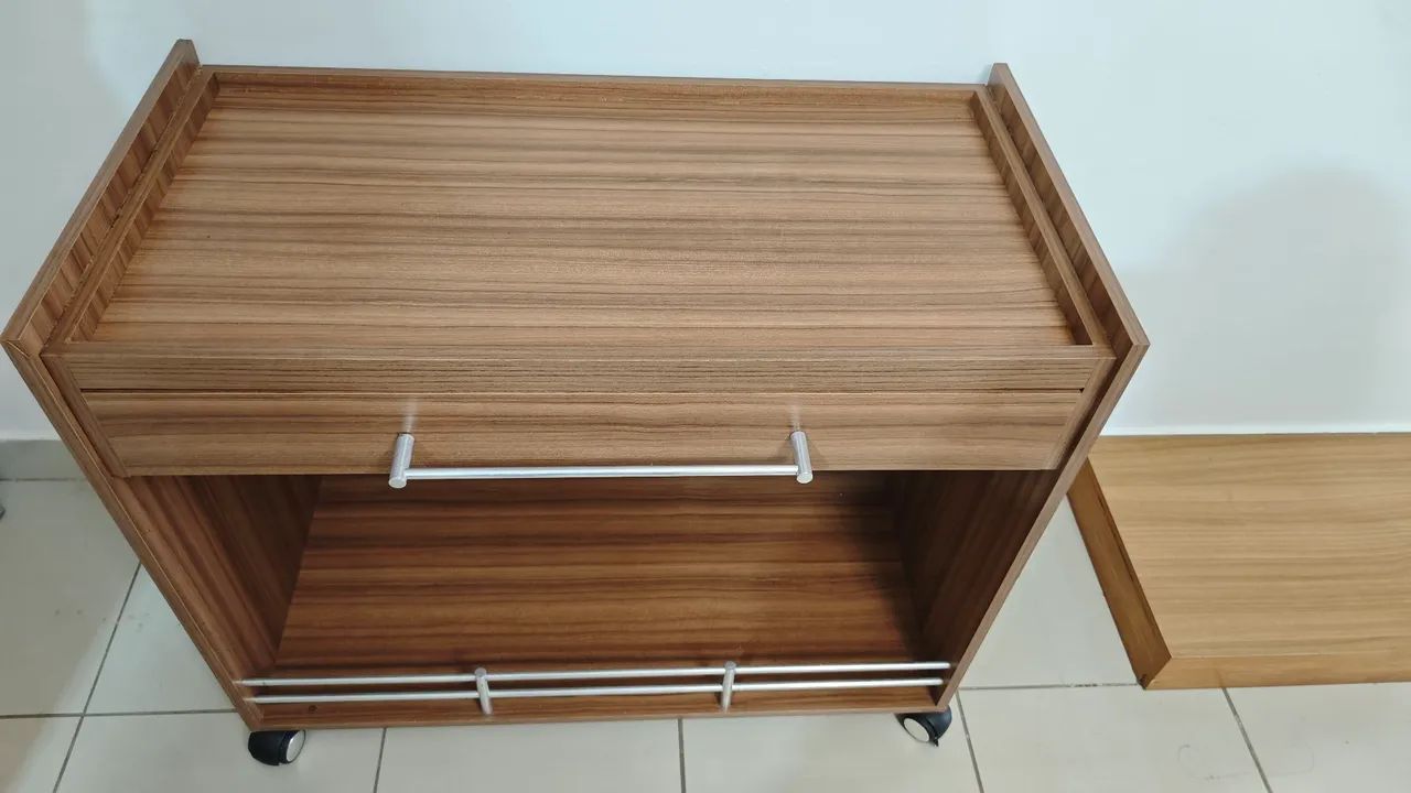 Mesa para café com bandejas removíveis  - Foto 4