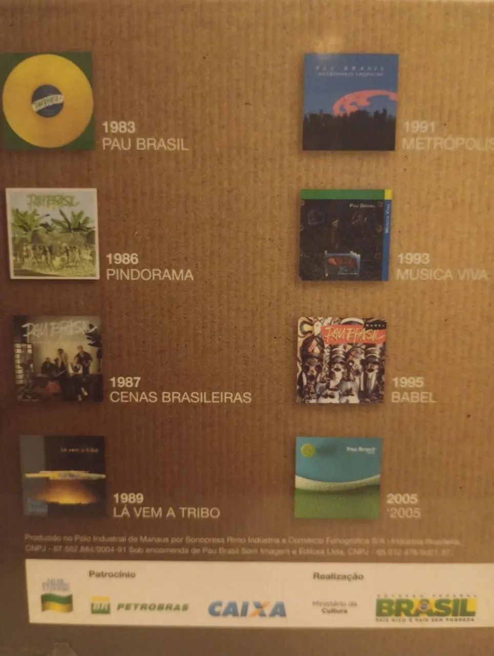 BOX EM CDS PAU BRASIL 1982/2012 - Foto 3