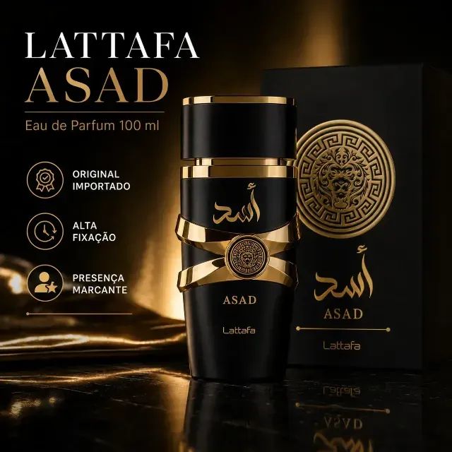 PERFUME ÁRABE LATTAFA ASAD - EAU DE PARFUM 100 ML - ENVIO IMEDIATO - Foto 2