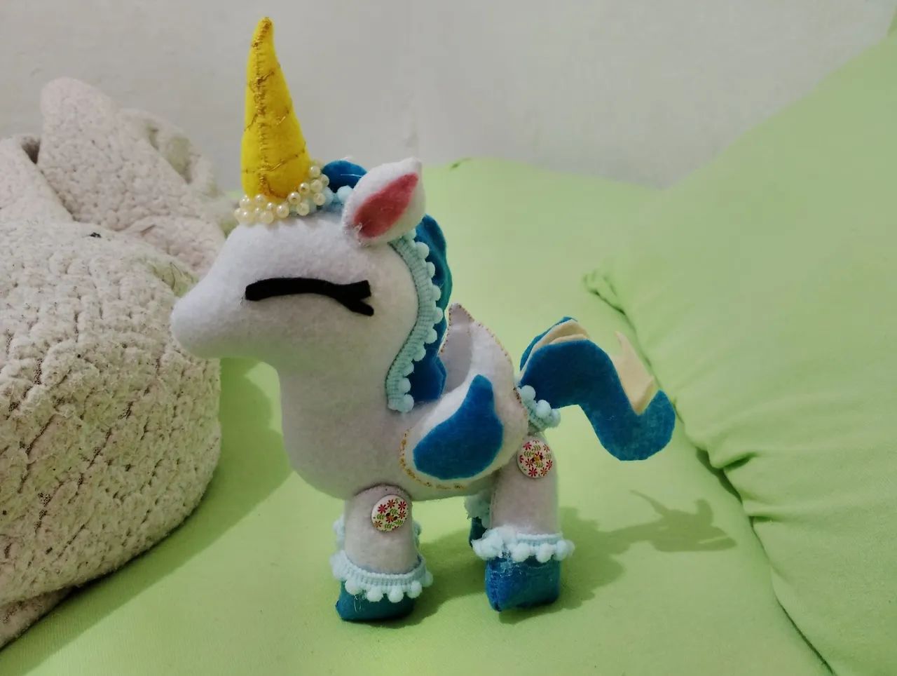 Unicórnio de feltro  - Foto 5