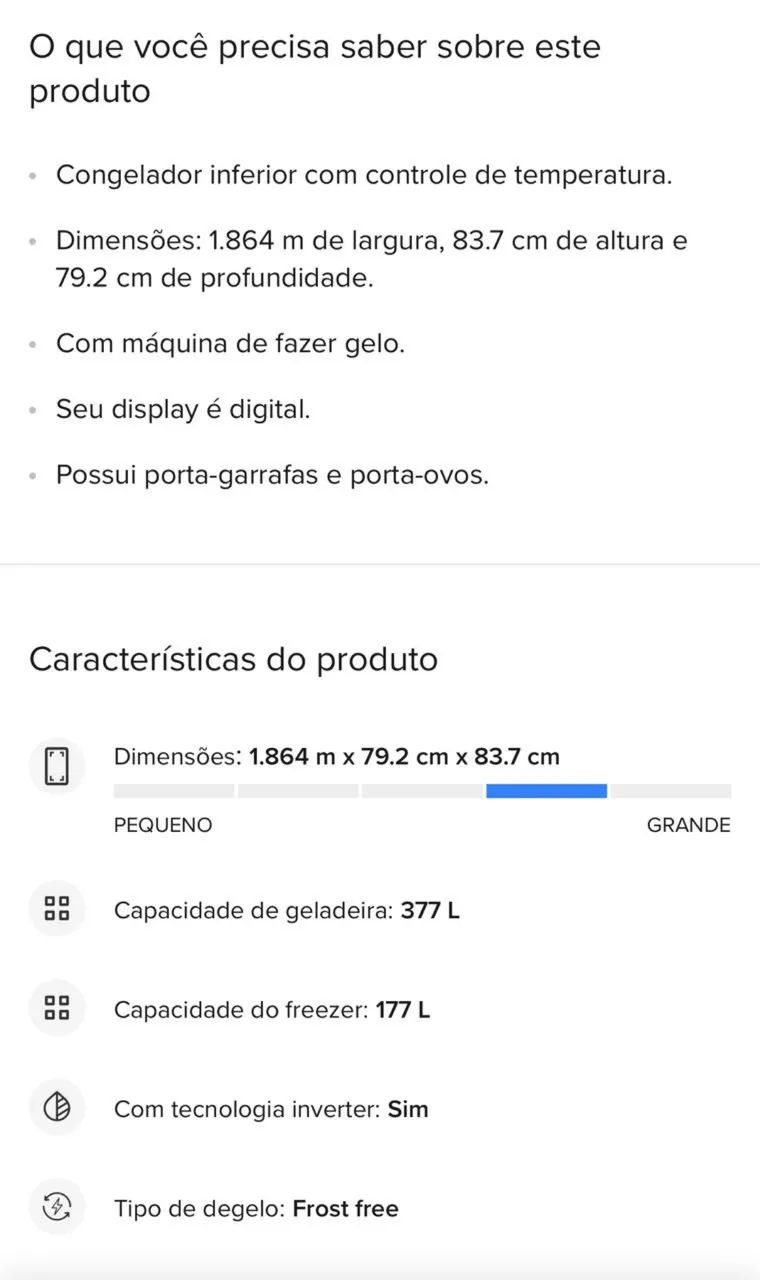 Geladeira Brastemp 544 litros Side Inverse  - Foto 5