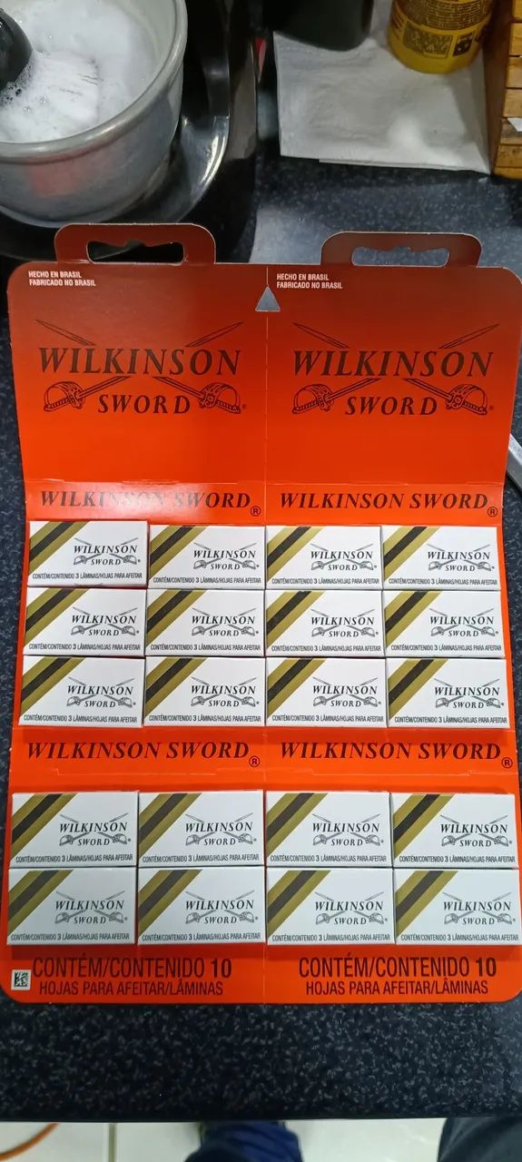 Cartela de Lâminas de barbear Wikinson 